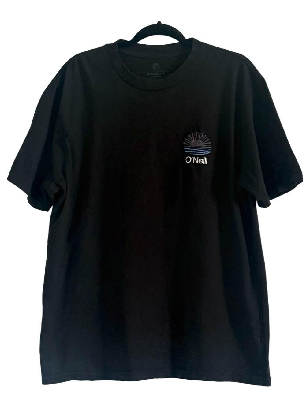 O'Neill Men's Black Logo Crew Neck T-Shirt Sz Large